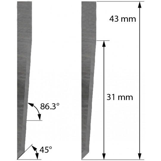 Blade 100610430 Mimaki compatible - Z29 - Max. cutting depth 31 mm