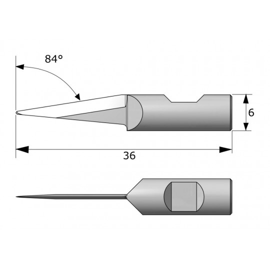 Cuchilla 01.60.7265 compatible con Delta Diemaking - 7265 - Corte 15 mm