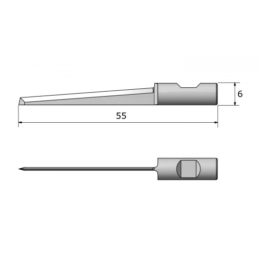 Cuchilla 08.62.035 compatible con Delta Diemaking - 142568 - 46043 - Corte 37 mm