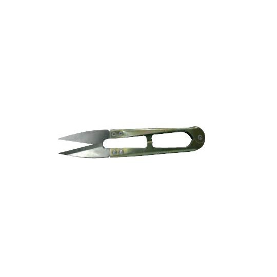 Scissors shave-thread brass 120 mm