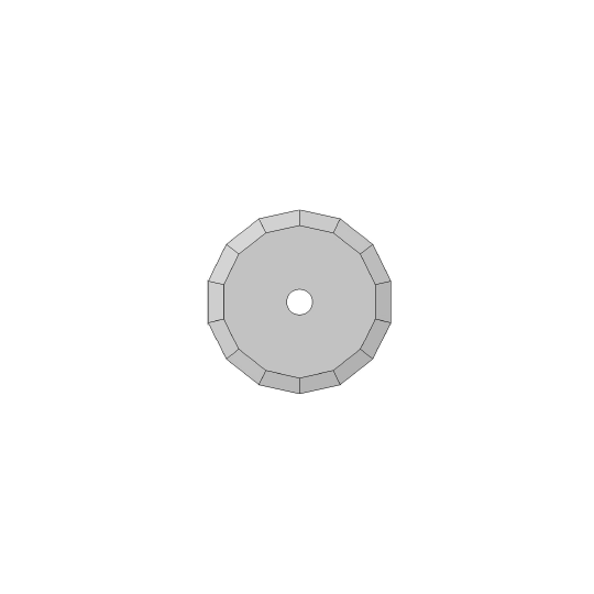 Blade Ronchini compatible - 01060217 - ø 36 mm - ø inside hole 5 mm