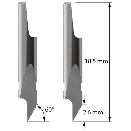 Blade 3910117 - Z5 - Max cutting depth 2.6 mm - Balacchi compatible