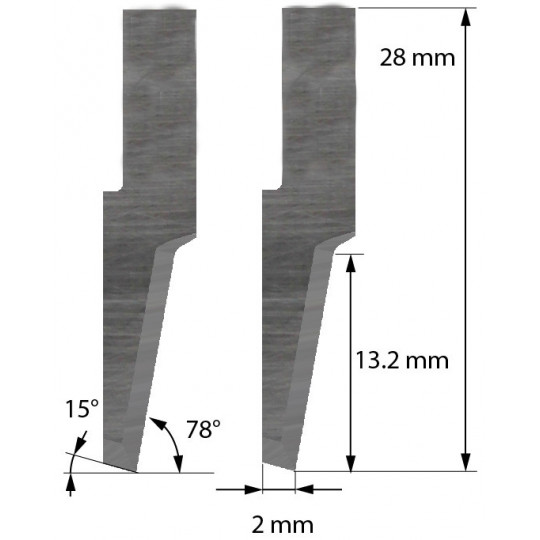Lama compatibile con Balacchi - Z62 - Spessore di taglio fino a 13.2 mm