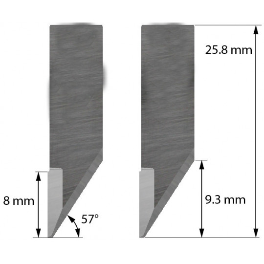 Lama compatibile con Balacchi - Z34 - Spessore di taglio fino a 5 mm