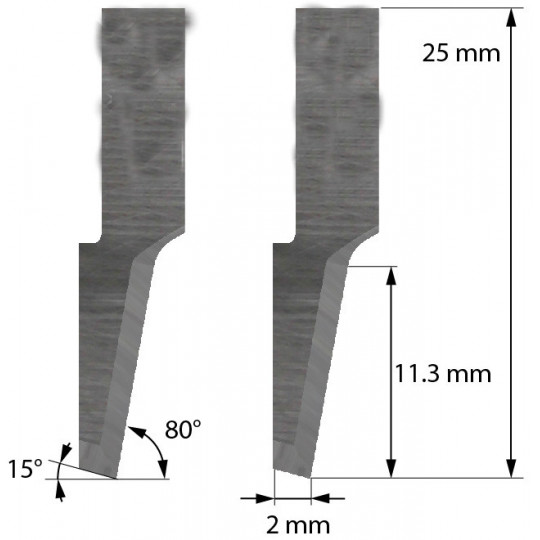 Cuchilla compatible con Balacchi - Z41 - Corte 11.3 mm