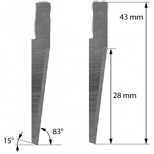 Blade Balacchi compatible - Z63 - Max. cutting depth 28 mm