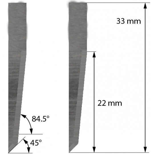 Blade Balacchi compatible - Z23 - Max. cutting depth 22 mm