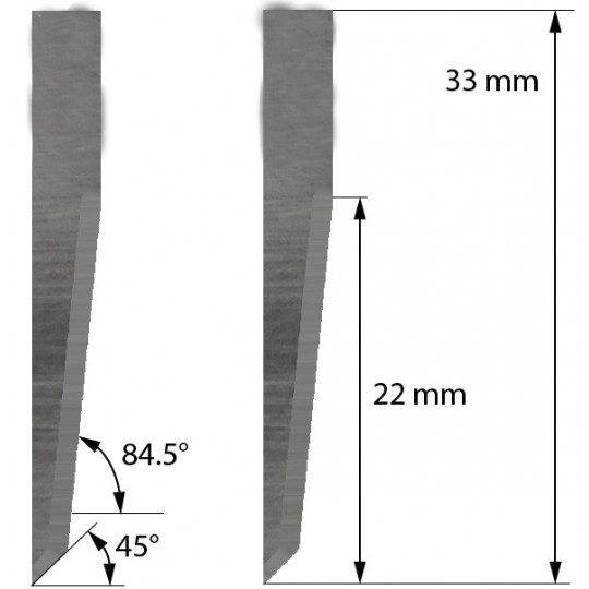 Lama compatibile con Balacchi - Z23 - Spessore del taglio fino a 22 mm