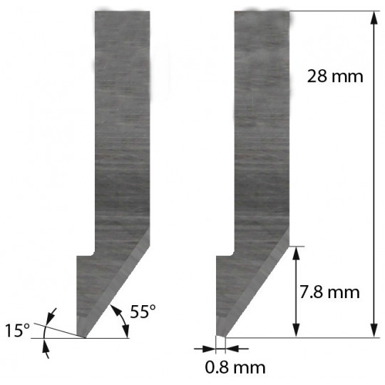 Blade Balacchi compatible - Z43 - Max. cutting depth 7.8 mm