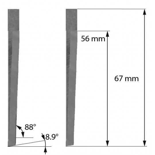 Blade Z607 Balacchi compatible - Max. cutting depth 56 mm