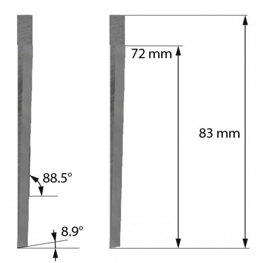 Lama 5210319 compatibile con Balacchi - Z605 - Spessore del taglio fino a 71.5 mm