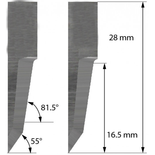 Blade Dyss compatible - Z60 - Max. cutting depth 16.5 mm