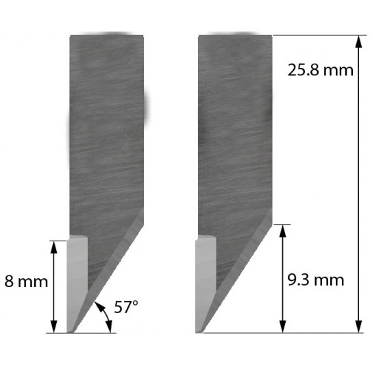 Cuchilla compatible con Aoke-Kasemake - Z34 - Corte 5 mm