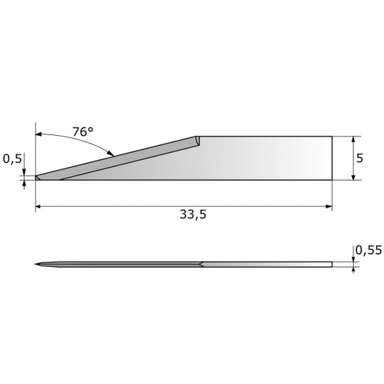 Blade 1017 Eclede compatible - Max. cutting depth 18 mm