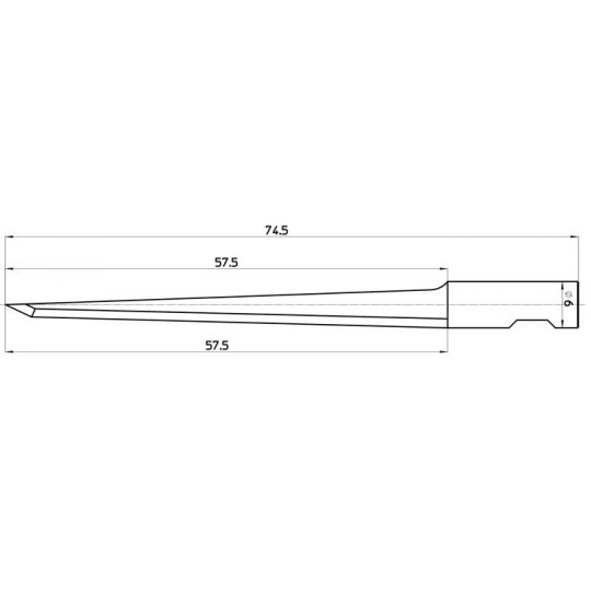 Lama 46343 compatibile con Sumarai - Spessore del taglio fino a 58 mm