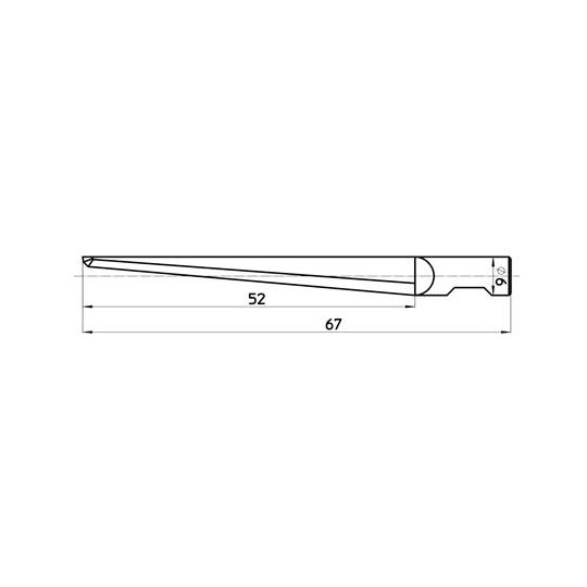 Lama 47077 compatibile con Sumarai - Spessore del taglio fino a 52 mm - Riferimento E85