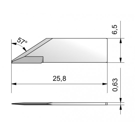 Lame CE34 - épaisseur de coupe jusq'à 5 mm