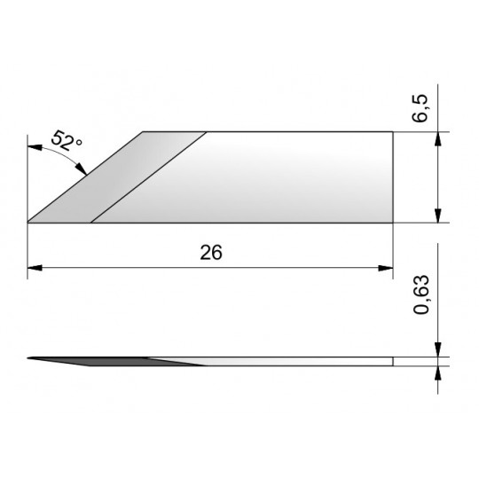 Blade CE33 - Max. cutting depth 5 mm