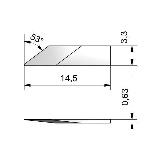 Lame C30 - épaisseur de coupe jusq'à 5 mm