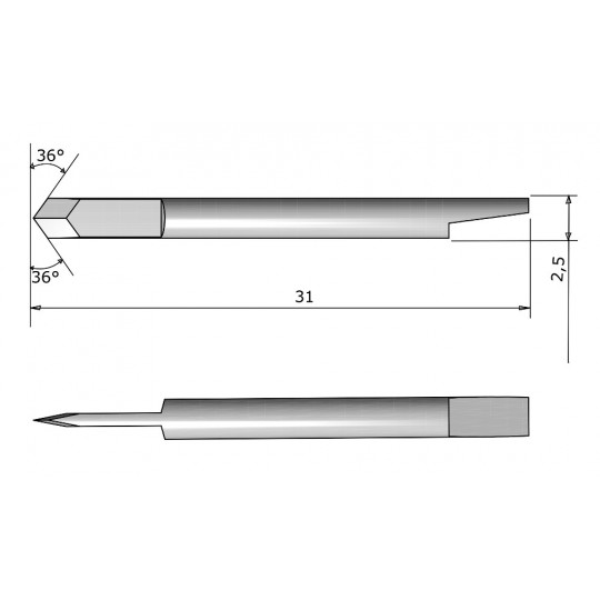 Blade CE 138032 - Max. cutting depth 0.25 mm