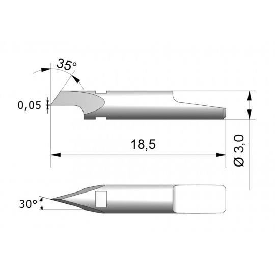 Blade CEW2 - Max. cutting depth 1 mm
