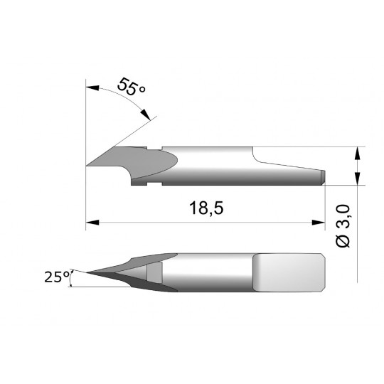 Blade CE4 - Max. cutting depth 2.1 mm