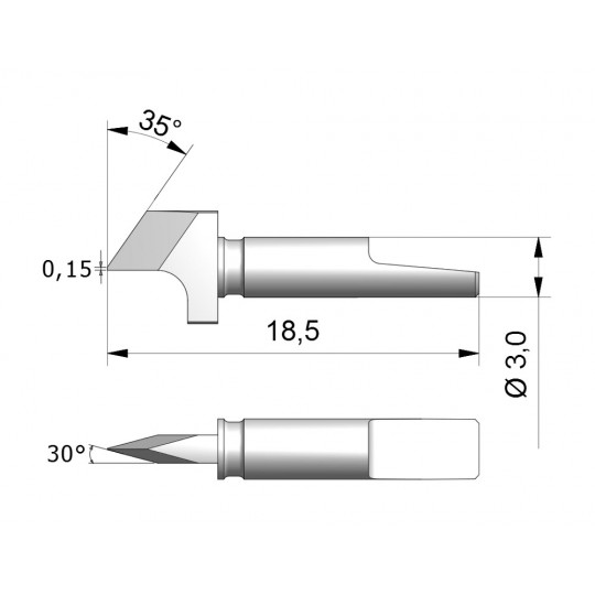 Blade CEW7 - Max. cutting depth 1.9 mm