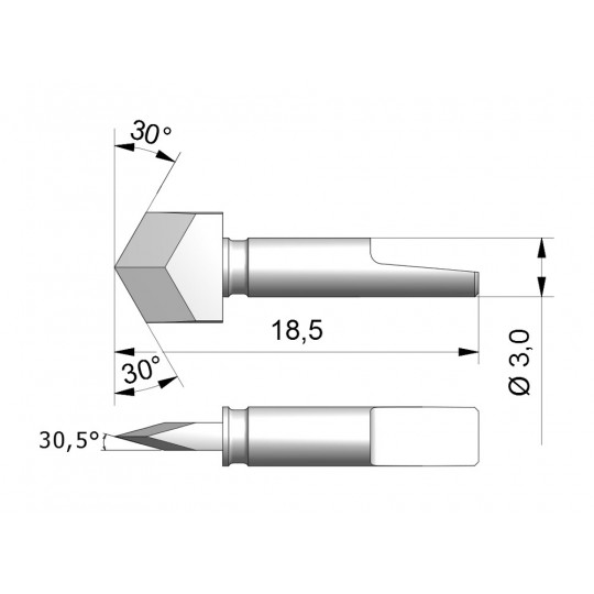 Blade CEW8 - Max. cutting depth 1.6 mm