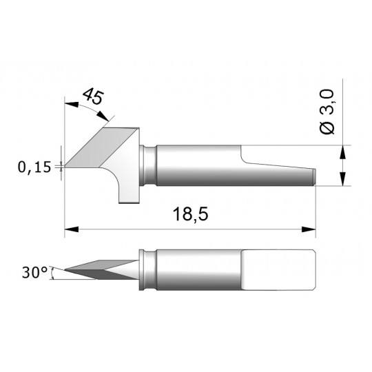 Blade CEW9 - Max. cutting depth 2.8 mm