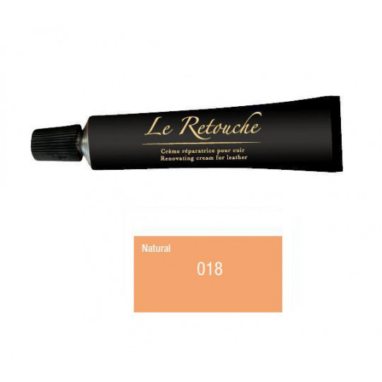 Retoucing cream for smooth leather - Package 25 ml - Color natural
