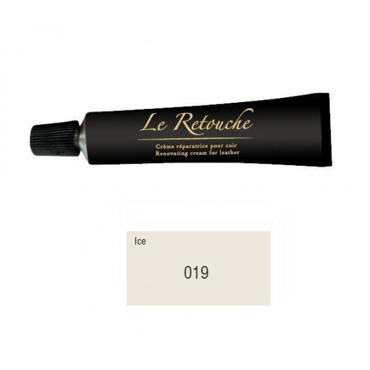Retoucing cream for smooth leather - Package 25 ml - Color ice