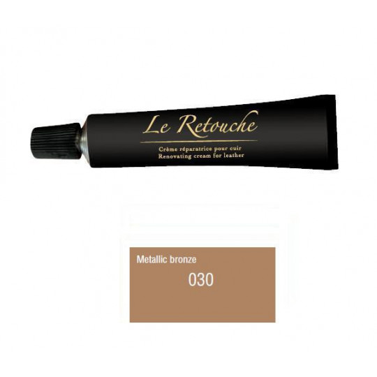 Retoucing cream for smooth leather - Package 25 ml - Color Bronze