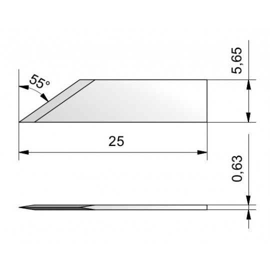Lame CE16 - épaisseur de coupe jusq'à 7.4 mm