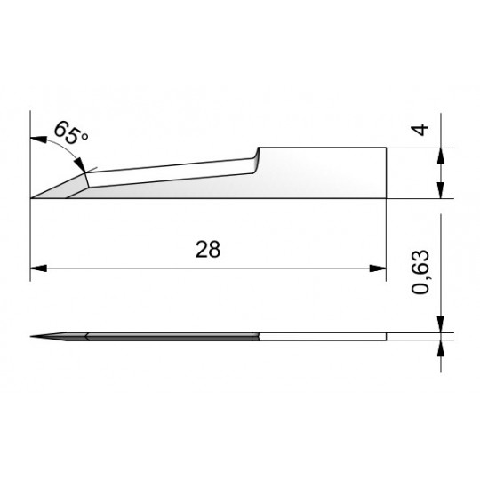 Lame CE21 - épaisseur de coupe jusq'à 17.2 mm