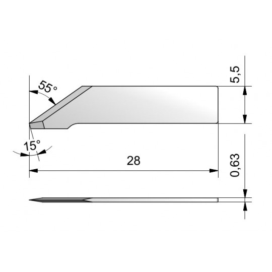Lama CE42S - Spessore del taglio fino a 7.8 mm - Specifica per pelle