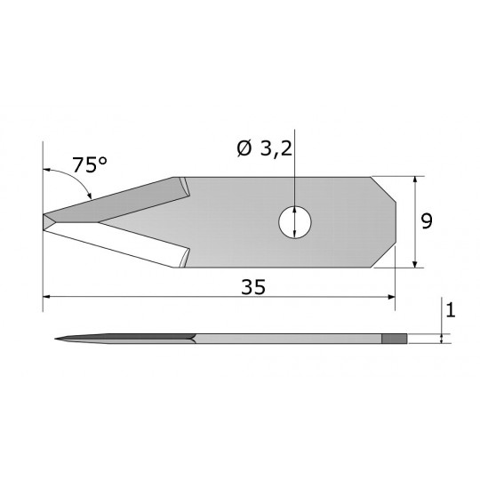 Blade CE74850 - Max. cutting depth 12 mm