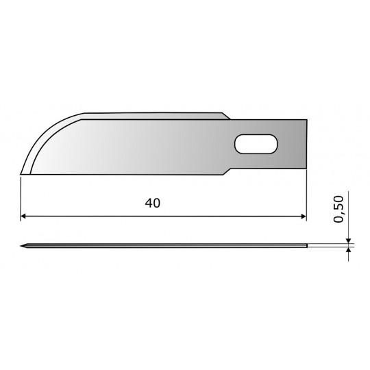 Cuchilla CE303 HSS - Largo cuchilla 40 mm