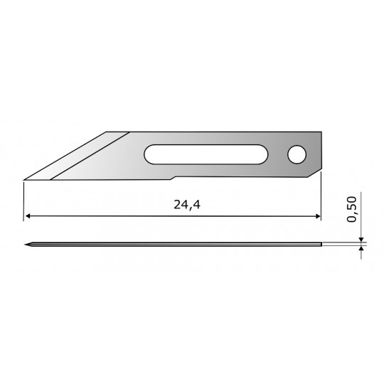 Cuchilla CE305 HSS - Largo cuchilla 24.4 mm
