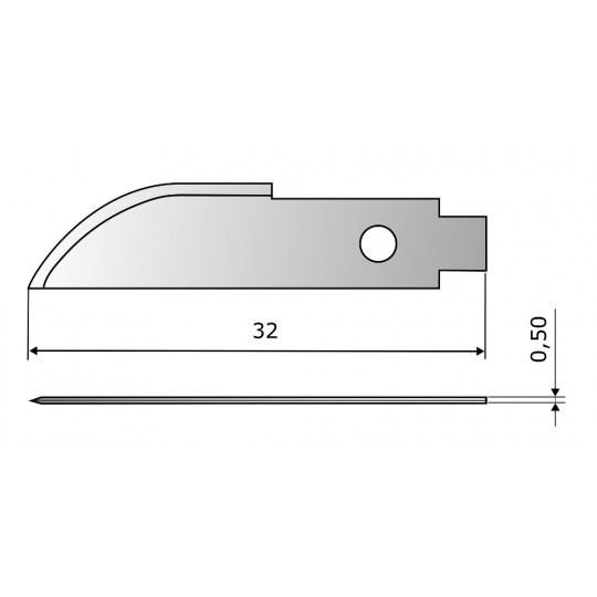Cuchilla CE7713 HSS - Largo cuchilla 32 mm