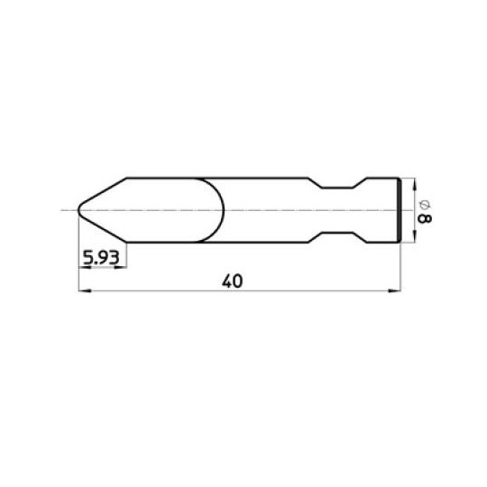 Lama 46797 - Spessore del taglio fino a 5.93 mm