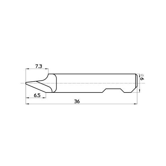 Lama ONK6 compatibile con Comagrav - 47497 - Spessore del taglio fino a 6.5 mm