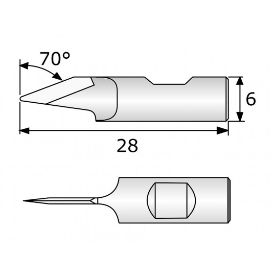 Blade CE73356 - Max. cutting depth 7 mm