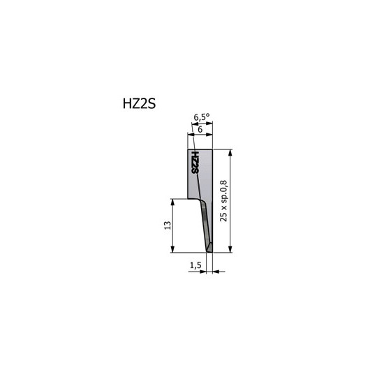 Blade Comelz compatible - HZ2S - cutting thickness 0.8mm