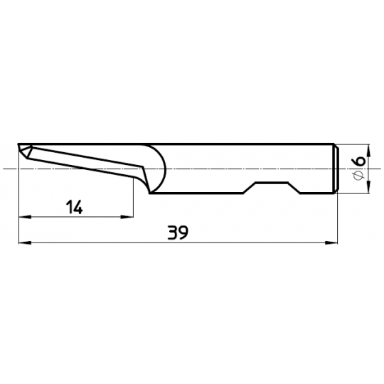 Blade 47685 - Max. cutting depth 14 mm