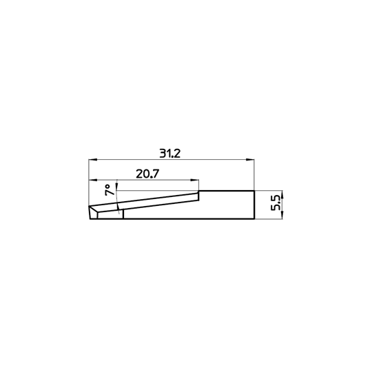 Lama 47572 - Spessore del taglio 21 mm