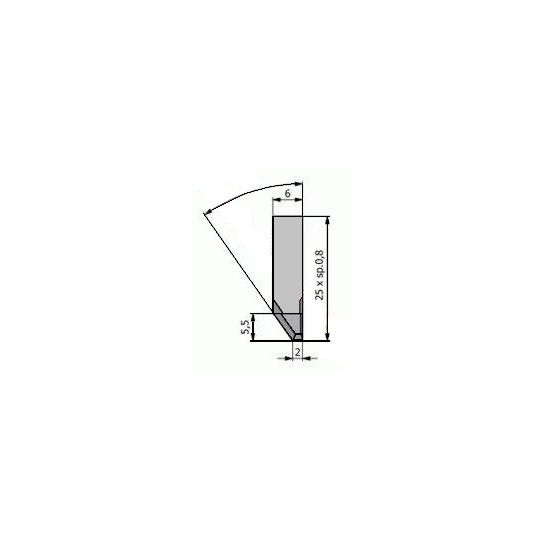 Ostrze kompatybilne z Comelz - HZ5N - Grubość ostrza 0,8 mm