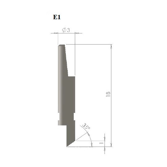 Lama E1 - Spessore del taglio fino a 0.8 mm