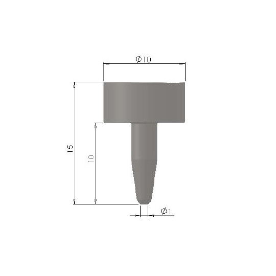 Punzone E81 - Ø 1 mm