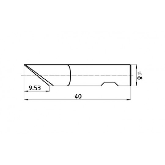 Blade 46007 - Max. cutting depth 9.5 mm