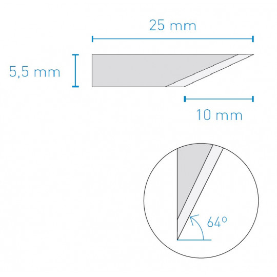 Lama compatibile con J311 KNF A1547 - Spessore del taglio fino a 10 mm